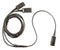 Call Center Headset QD Cable Y Splitter Adapter for Plantronics QD Headsets