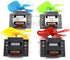 Generic 6pcs 130 Set DC3V 16500rpm DC Motor With Fan Propeller Fixed Mount High Speed Moter DIY Wind Boat Fan Boat Car