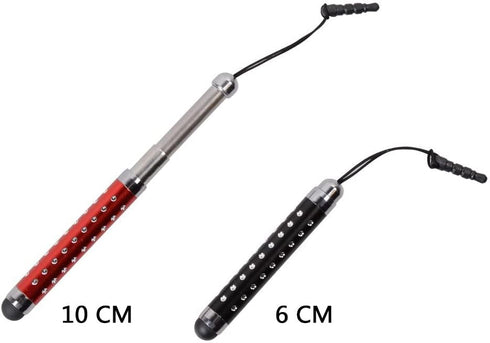 IC ICLOVER 10PCS Bling Retractable Stylus Pens for iPhone, iPad, Samsung, Android Phone, Compatible with All Capacitive