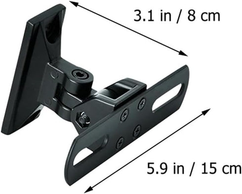 Uonlytech Speaker Stand Wall Mount Brackets for Speakers, Zinc Alloy Universal Speaker Shelf with 360° Rotation