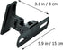 Uonlytech Speaker Stand Wall Mount Brackets for Speakers, Zinc Alloy Universal Speaker Shelf with 360° Rotation
