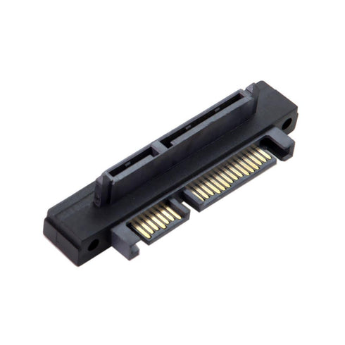 chenyang SATA Male to Female 90 Degree UP Angled Gender Changer Connector for Hard Disk Drive