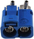 keisnoaja Fakra SMB C Double Female Right Angle RF Coaxial Adapter, Fakra C