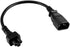 TEWOXIN 0.3M IEC C14 to C5 Power Cord, 250V 10A, for Laptop Power
