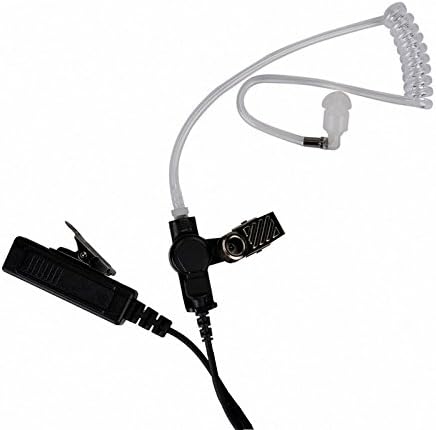 2 Pin Transparent Acoustic Tube Earpiece/Headset for Motorola Two Way Radio CP200, CLS1110, CLS1410 Walkie Talkies