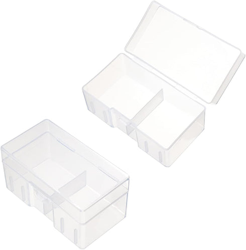 Fielect 12 x 9V Battery Storage Case Holder Organizer Box, Transparent