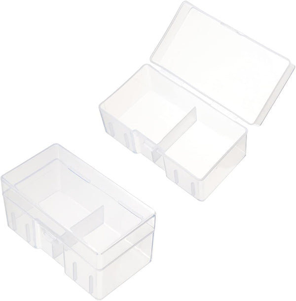 Fielect 12 x 9V Battery Storage Case Holder Organizer Box, Transparent