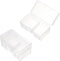 Fielect 12 x 9V Battery Storage Case Holder Organizer Box, Transparent