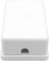 Phone Jack Surface Mount Box, Single Port Telephone Jack with 4 Screw Terminals to 1 RJ11 6P4C Female, White