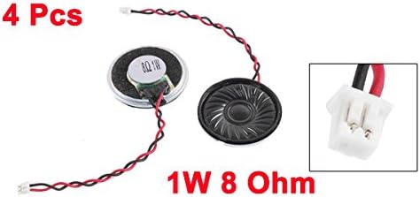 uxcell 4pcs 1W 8 Ohm 2Pin Connector Magnet Speaker Loudspeaker 28mm Dia