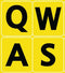 English US Large Yellow Keyboard Stickers Letters
