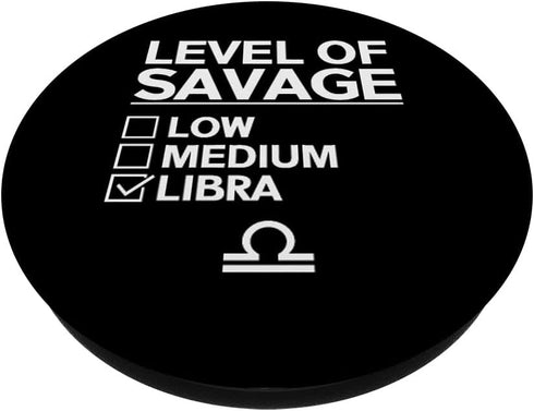 Libra Zodiac Sign Apparel - Funny Great Libras Design PopSockets Standard PopGrip