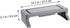 Desk Hutch Organizer for Home Office - Laptop Shelf & Storage