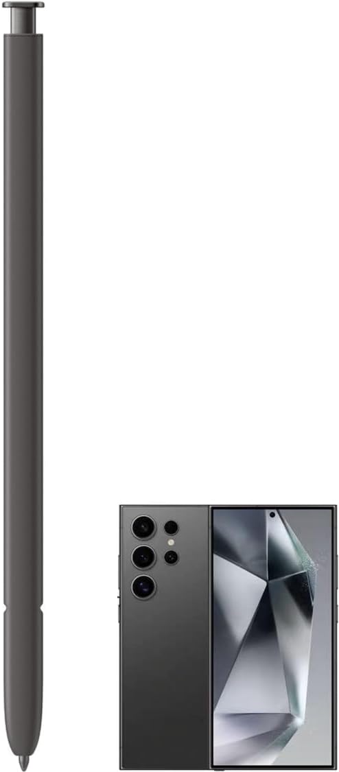 Galaxy S24 Ultra Stylus Pen (Without Bluetooth) Replacement for Galaxy S24 Ultra 5G Touch Pen + Tips (Black)
