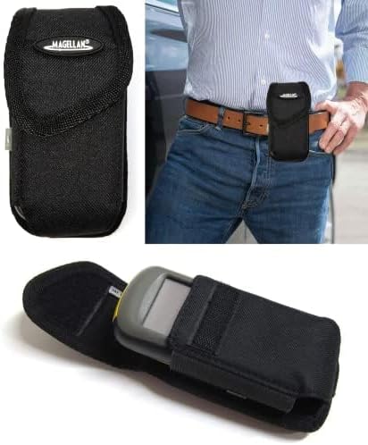 Magellan Handheld GPS Clip Carrying Case with Bonus Wrist Strap, Compatible with Garmin eTrex Venture, Cx/HC