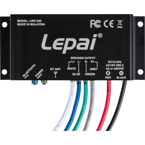 LWP-250 2 x 50W Outdoor/Marine Bluetooth 5.0 Mini Amplifier with Mounting Flanges