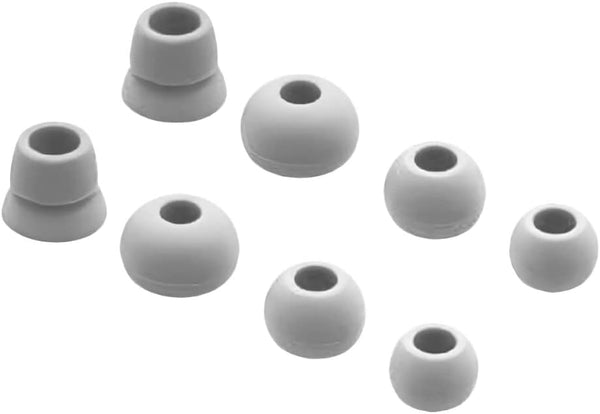 4 Pairs PHONSUN Ear Tips Silicone Earbuds Replacement Eartips for Wireless/Bluetooth Earphones - Gray
