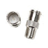 RG6 Compression F Type Connector Quick Push on Coax Cable Adapter Nickel Plated Pack of 5