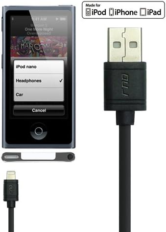 RNDs 10ft Lightning to USB Cable for Apple iPhone & iPad (Pro, Air, Mini) - MFi Certified, Black (3M)