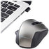 Verbatim Silent Ergonomic Wireless Blue LED Mouse in Graphite