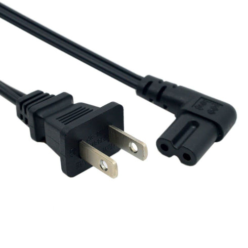 chenyang NEMA 1-15P USA Outlet to IEC 320 C7 90 Degree Angled Power Cable 1M