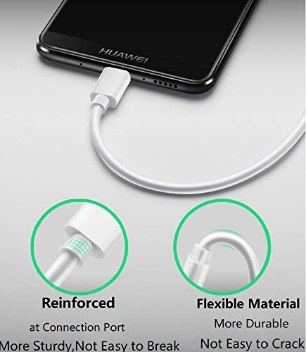 Super Charging Cable Replacement for Huawei P30 Pro, 5A Supercharge USB Type C, 3.3FT Fast Charge Cable, White