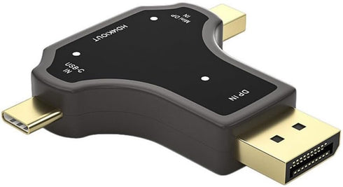 Replacement Mini DP TYPEC to HDMI Converter 3 in 1 4K30HZ Compatible with Mac Laptop, USBC DP External HDMI Adapter