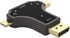 Replacement Mini DP TYPEC to HDMI Converter 3 in 1 4K30HZ Compatible with Mac Laptop, USBC DP External HDMI Adapter