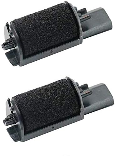 FJA Products Compatible 2 Pack for Casio HR-8TE Plus and HR-8TM Plus Calculator Ink Roller, Black