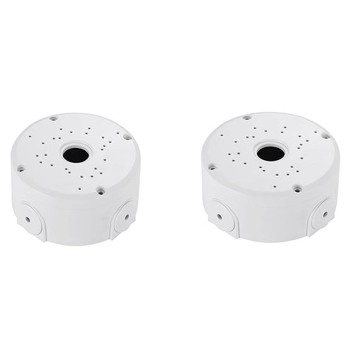 Universal Bullet Security Camera Junction Box Mount Bracket - Plastic Rainproof for IP Camera (2 Pack)