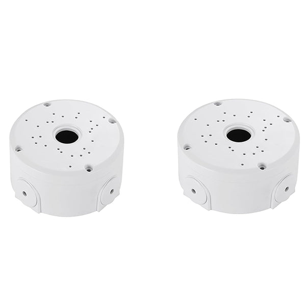 Universal Bullet Security Camera Junction Box Mount Bracket - Plastic Rainproof for IP Camera (2 Pack)