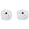Universal Bullet Security Camera Junction Box Mount Bracket - Plastic Rainproof for IP Camera (2 Pack)