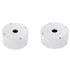 Universal Bullet Security Camera Junction Box Mount Bracket - Plastic Rainproof for IP Camera (2 Pack)