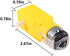 AOICRIE 12pcs 3V-6V TT Motor DC Electric Motor Dual Shaft Geared Motor Magnetic Gearbox Engine Motor for DIY Smart Car