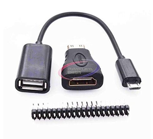 Reland Sung 3 in 1 Raspberry Pi Zero W Kit Mini HDMI to HDMI