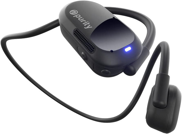 Purity Air Open Ear Headphones - Wireless Bluetooth Earbuds with Dual Mic, Sweat Resistant, Comfortable for