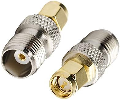 2 PCS DHT Electronics RF Coaxial Coax Adapter SMA Male to TNC Female