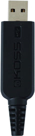 Koss CS100 USB On-Ear Headset, Double-Sided, Lightweight, Black & Beige, with Boom Microphone. Perfect for clear audio!