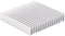 Aluminum Heat Sink 100x100x18mm - 16 Fins for Transistor Semiconductor Devices Cooling