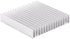Aluminum Heat Sink 100x100x18mm - 16 Fins for Transistor Semiconductor Devices Cooling