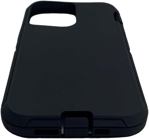 SAMKEE 12 12 Replacement Rubber Outer Skin Compatible with iPhone and iPhone Pro Otterbox Defender Series Case (Black)