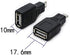 2 Pack USB 2.0 Micro USB Male to TYPE A Female OTG Adapter Connector