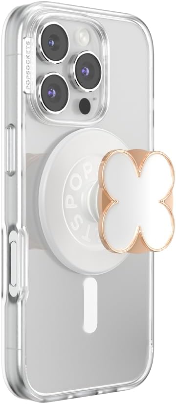 PopSockets Clover Rose Gold Enamel PopGrip Phone Stand & Holder