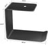 Aluminum Under-Desk Headphone Hook, Strong Adhesive VHB Tape, Holds 5 lbs, Black