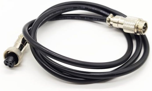 3.28 ft GX12 4 Pin Male to Female Head Aviation Cordset, GX12 4Pins Female to Male Connector Electrical Cable Panel Mount Circular Metal Aviation Adapter Cordset for Ships 22AWG (1meter)