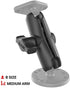 RAM Mounts RAM-B-201U-C Double Socket Arm (Long) for RAM B Size 1" Ball Components