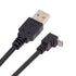 chenyang USB 2.0 to Micro USB 90 Degree UP Angled Data Charge Extension Cable, 0.3M