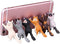Novelty 6Pcs Cute Cat Sucker Cup Phone Holder, Cute Cat Stand for All Mobile Phones