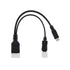 chenyang Micro USB Male to USB 2.0 Female OTG Cable with Micro USB Auxiliary Power Supply