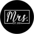 Mrs. Est. 2024 Married Couple Wedding Mr Mrs PopSockets Standard PopGrip